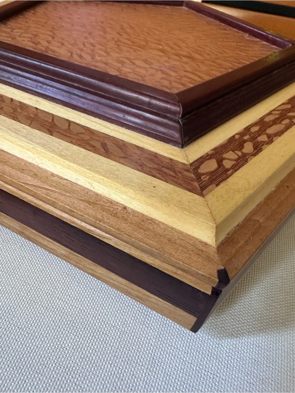 Handcrafted Pentagonal Wood Box